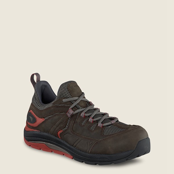 Red Wing Work Shoes Cooltech™ Athletics - Safety Toe - Dark Brown - Mens XEB726049